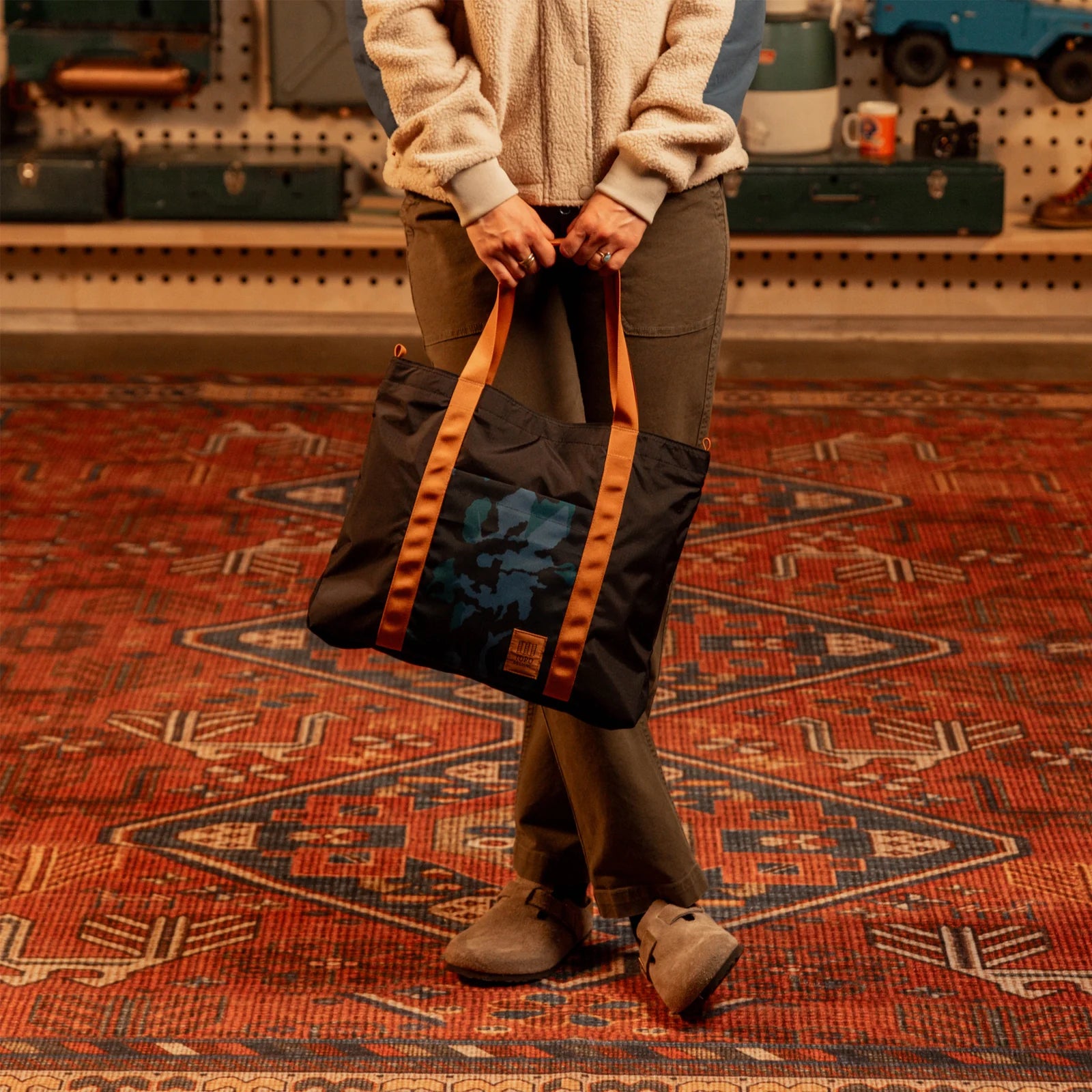 Mountain Essential Tote Mustard / Forest