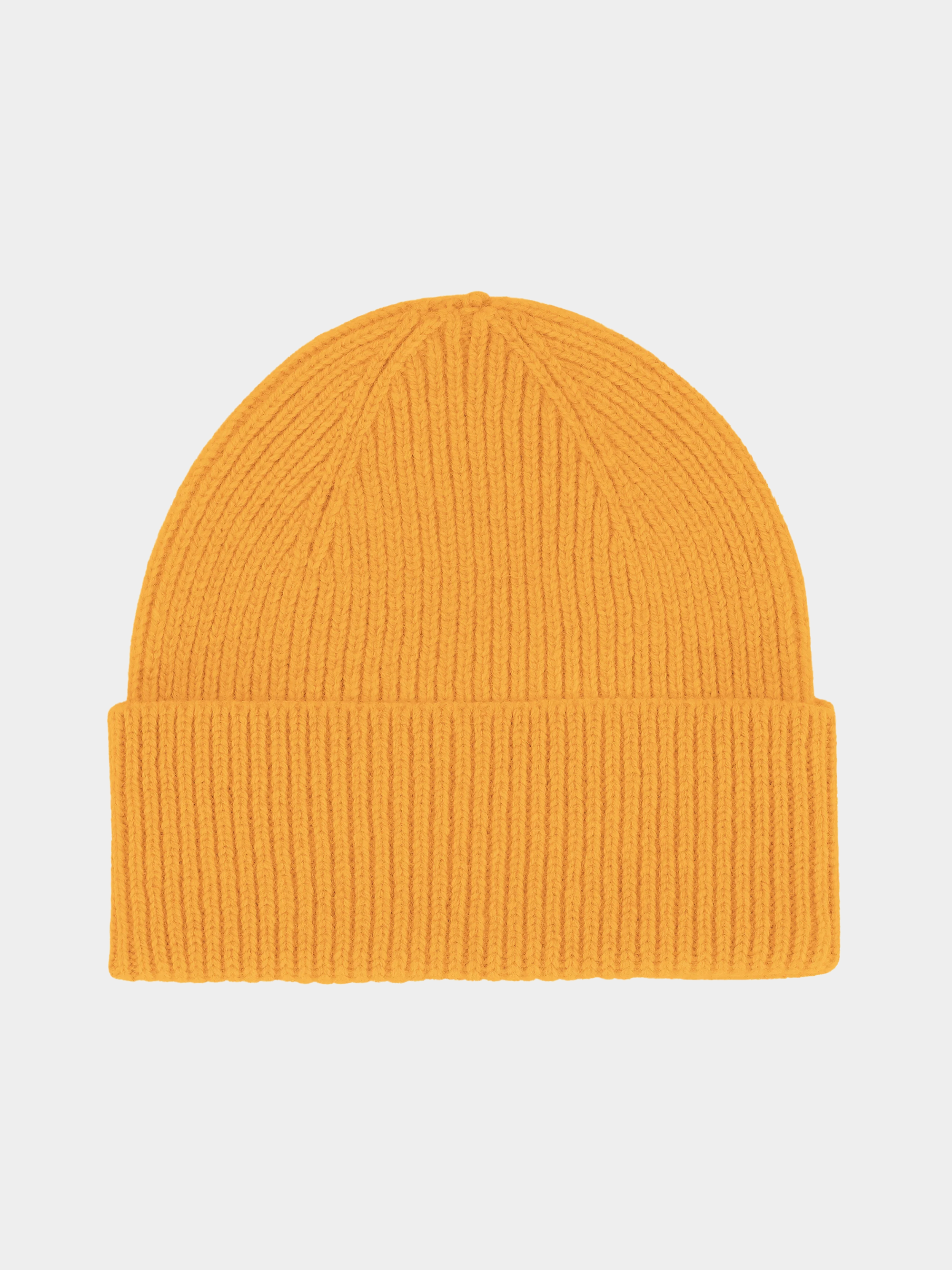 Merino Wool Beanie Burned Yellow