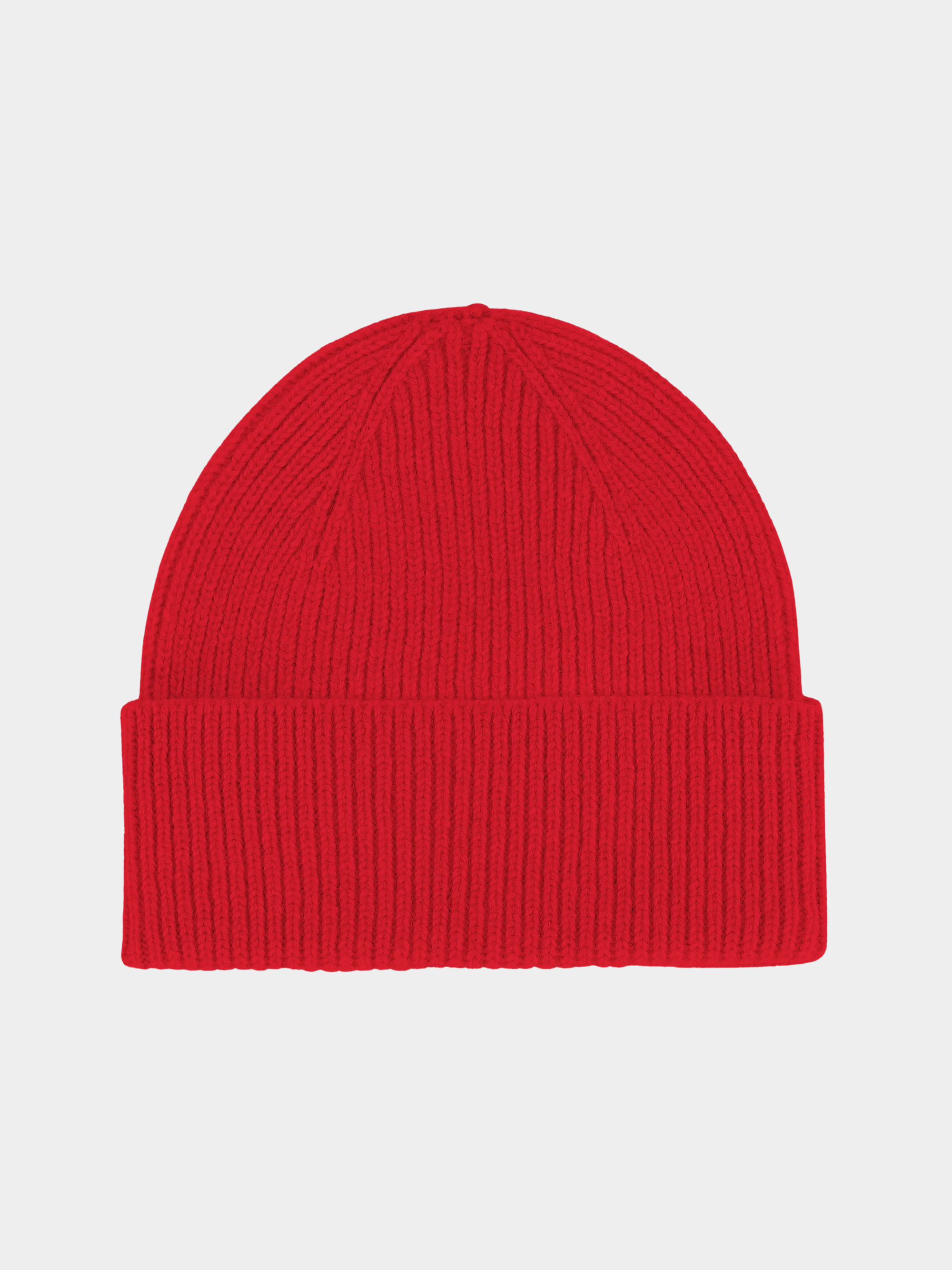 Merino Wool Beanie Scarlet Red