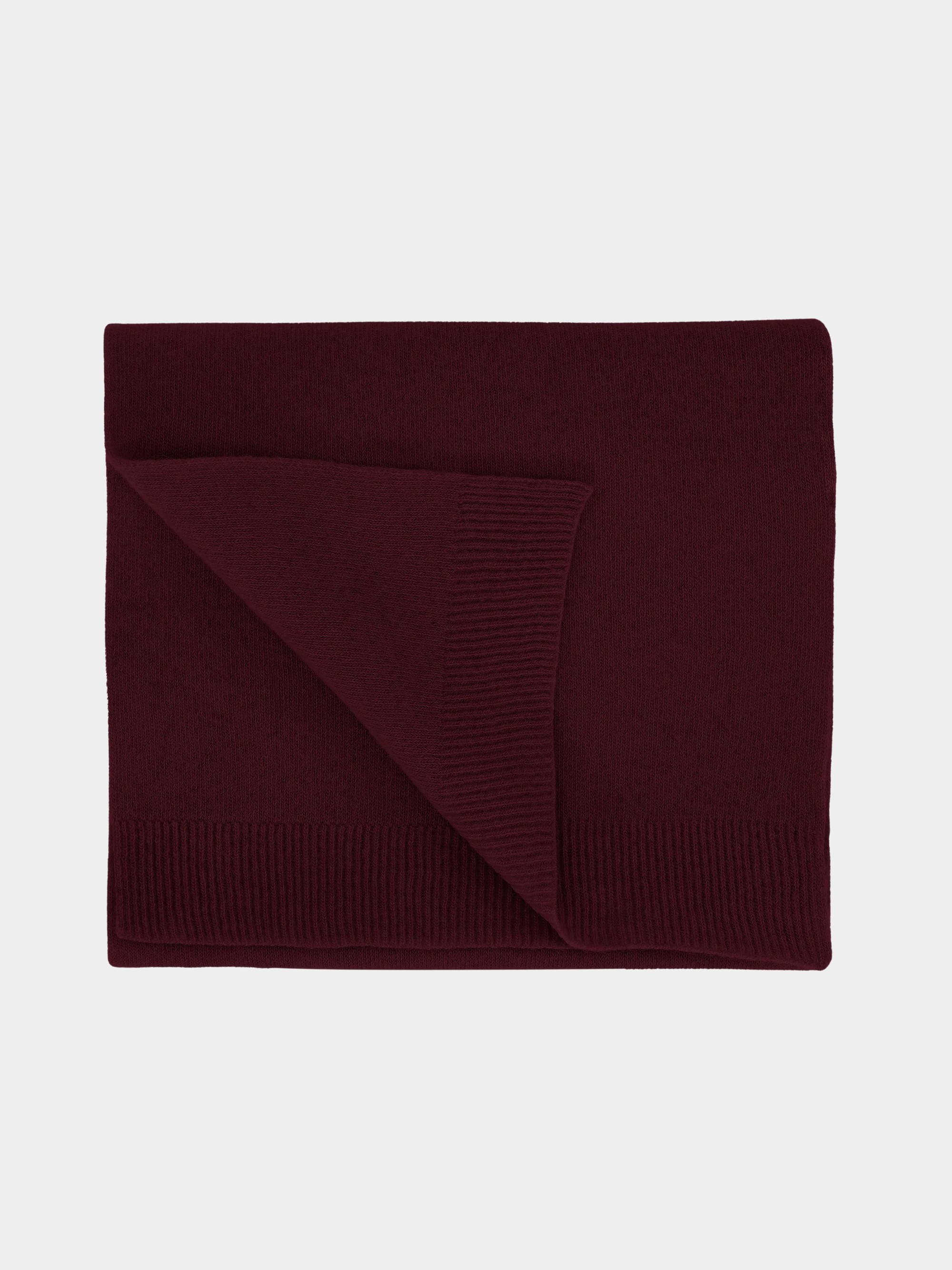 Merino Wool Scarf Oxblood Red