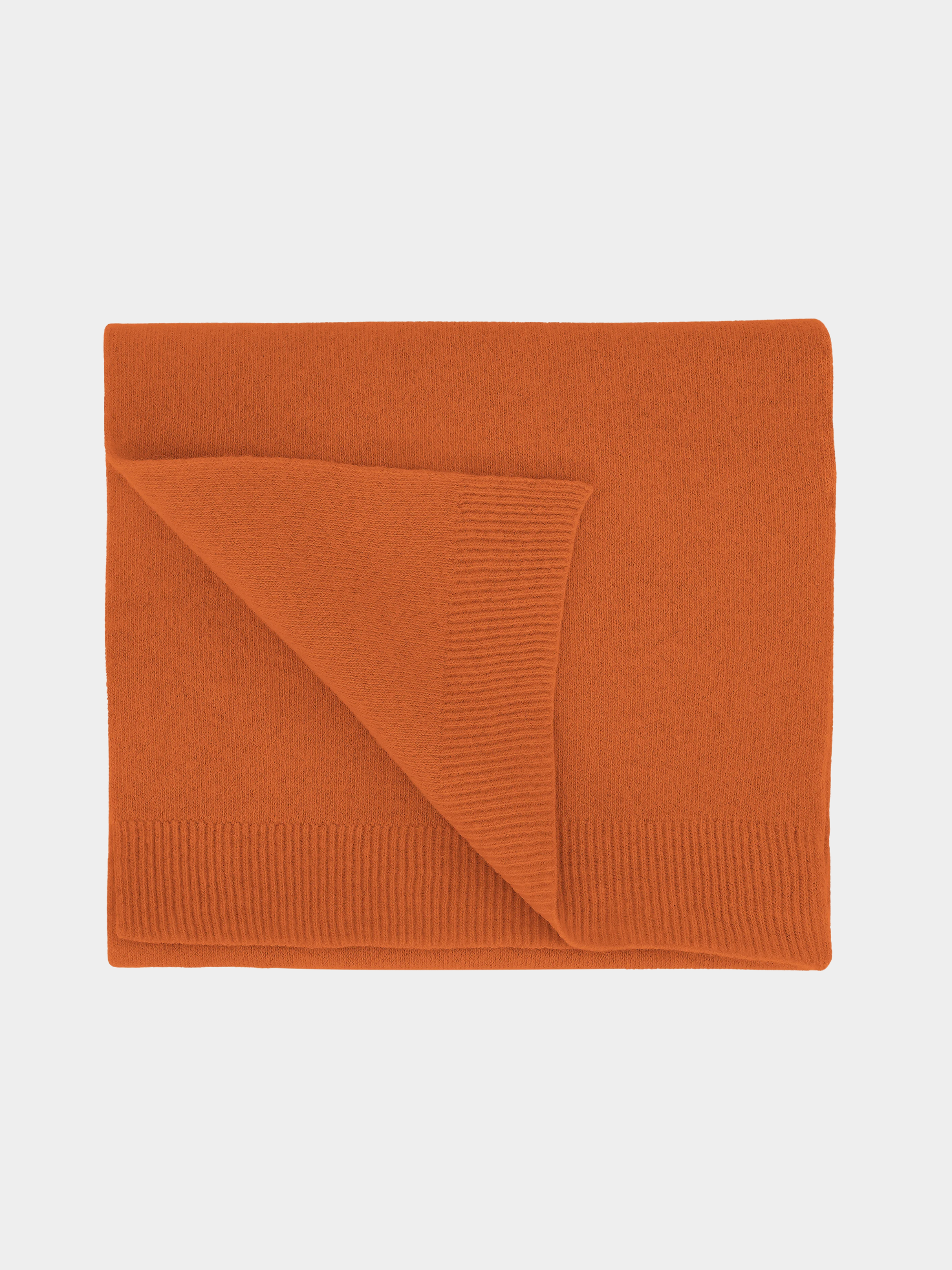 Merino Wool Scarf Burned Orange