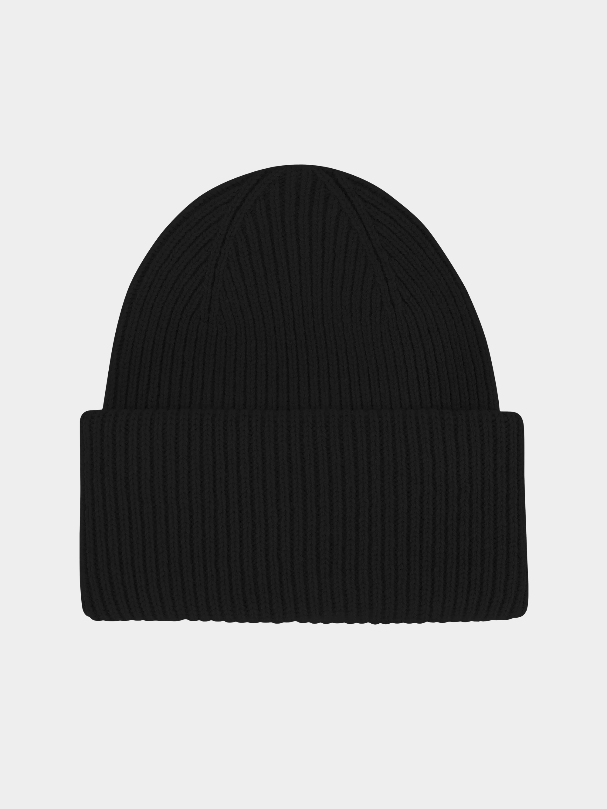 Merino Wool Hat Deep Black