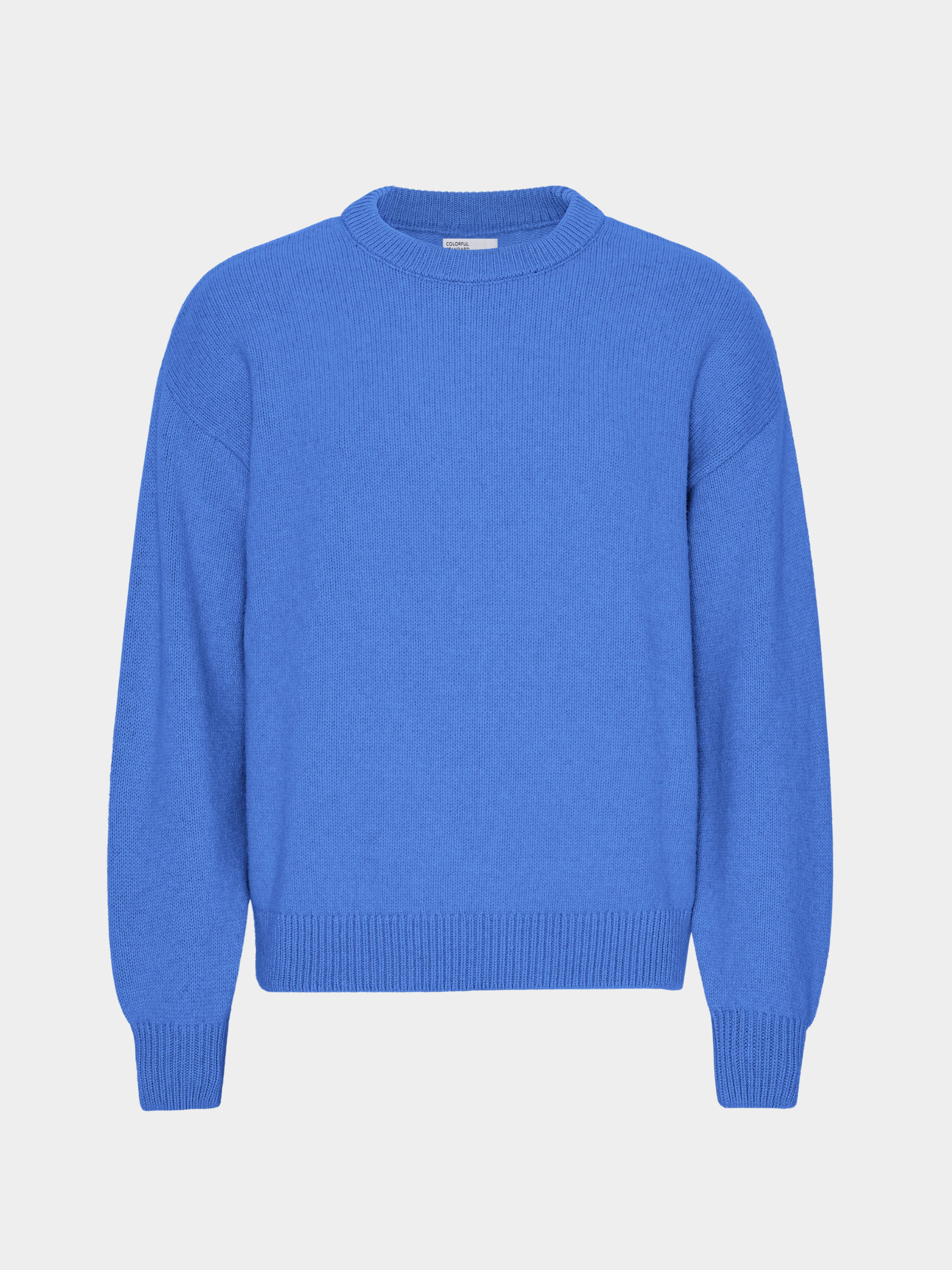 Oversized Merino Wool Crew Pacific Blue