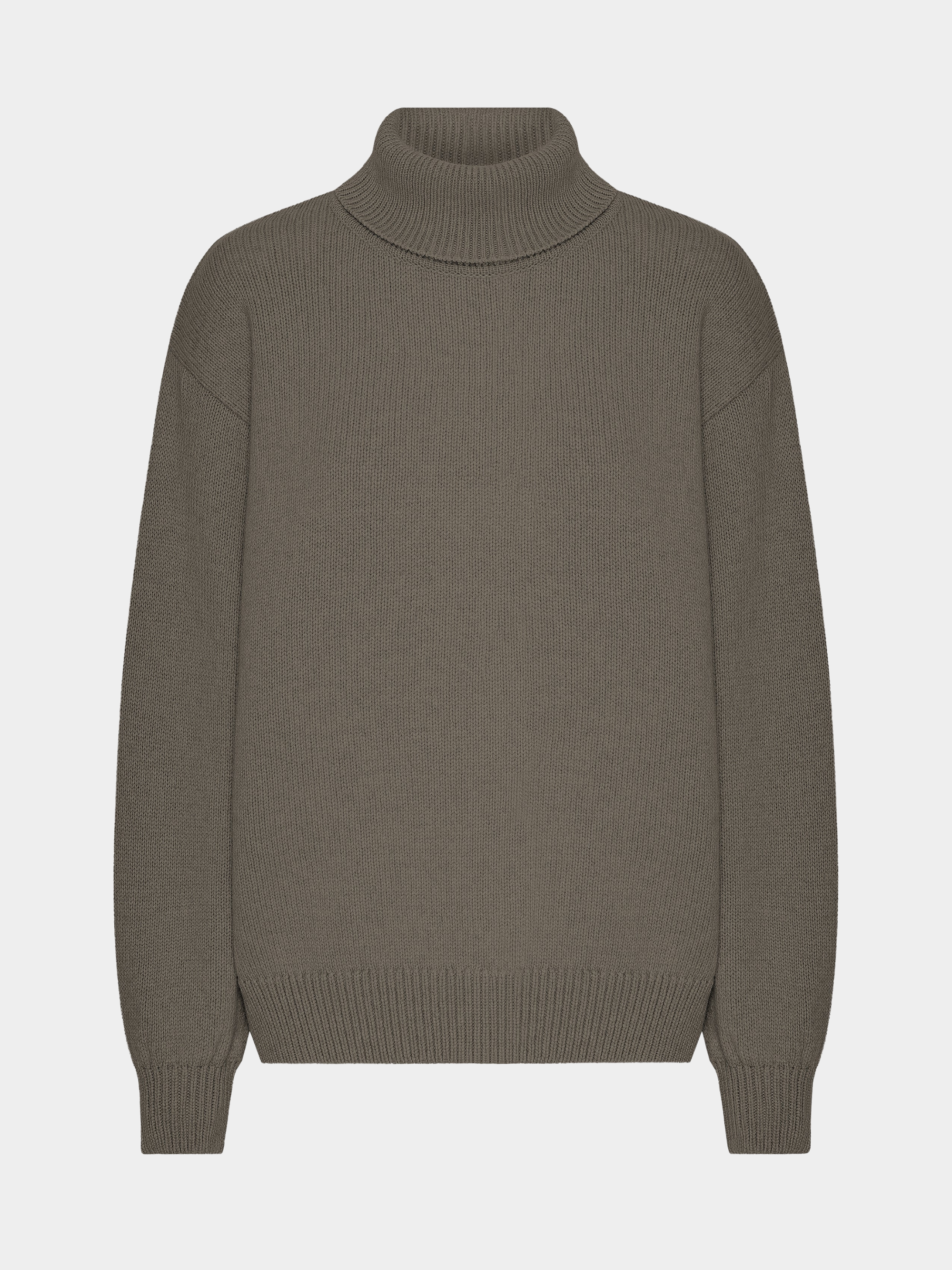 Merino Wool Turtleneck Dusty Olive
