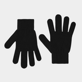 Merino Wool Gloves Deep Black