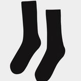 Merino Wool Blend Sock Deep Black