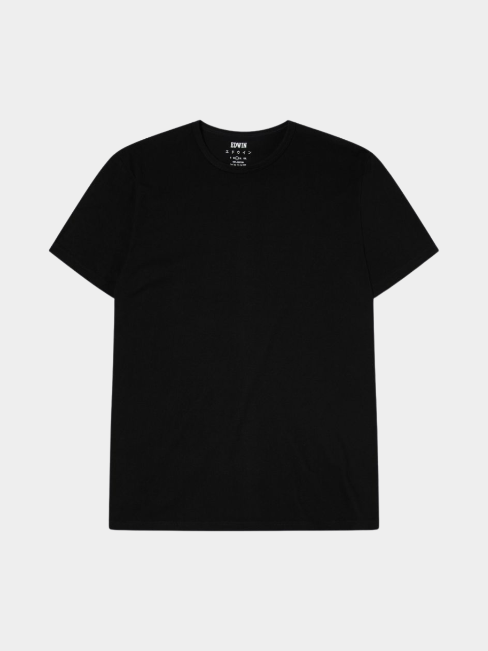 Edwin DOUBLE PACK SS T-SHIRT BLACK
