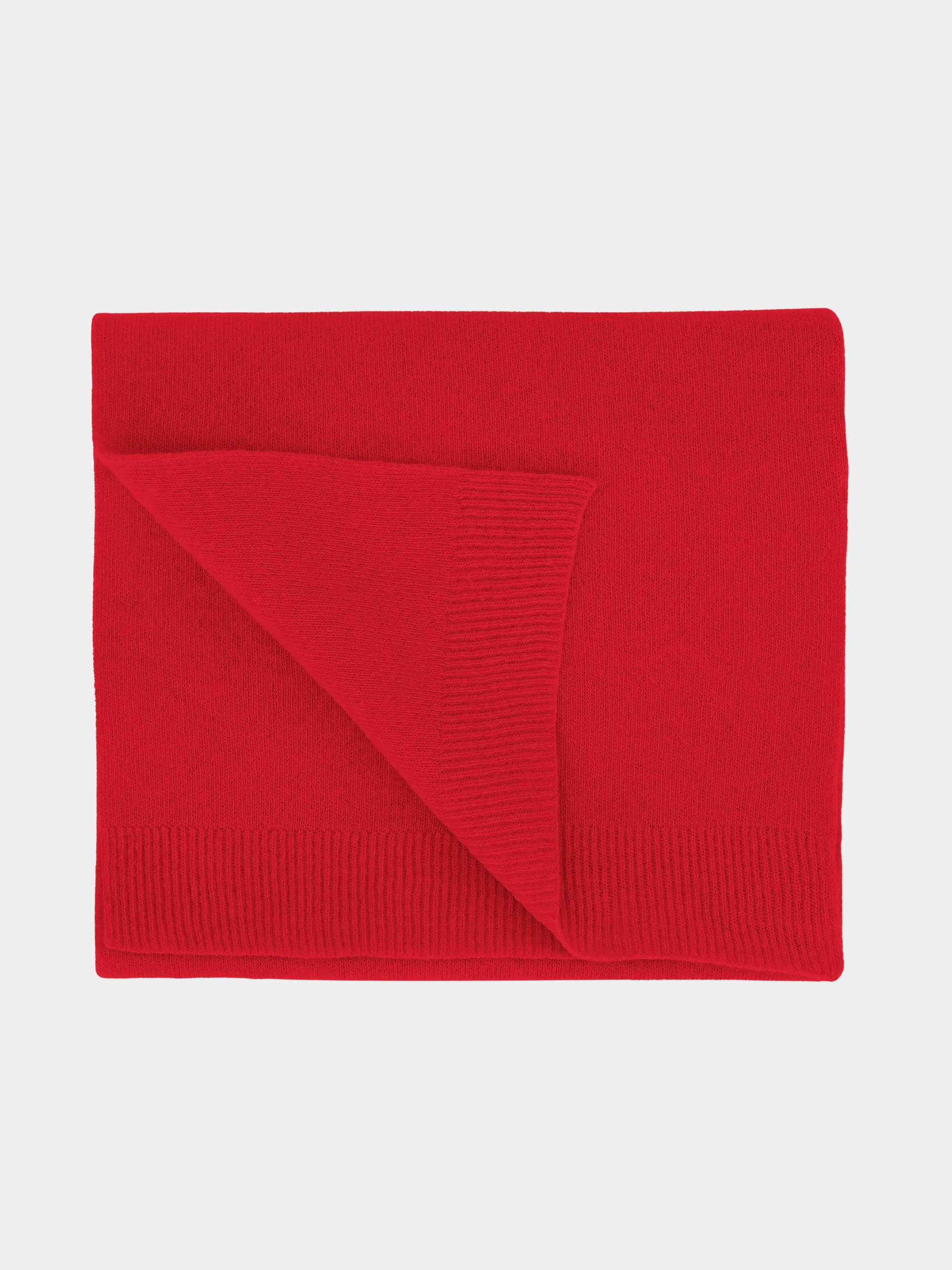 Merino Wool Scarf Scarlet Red