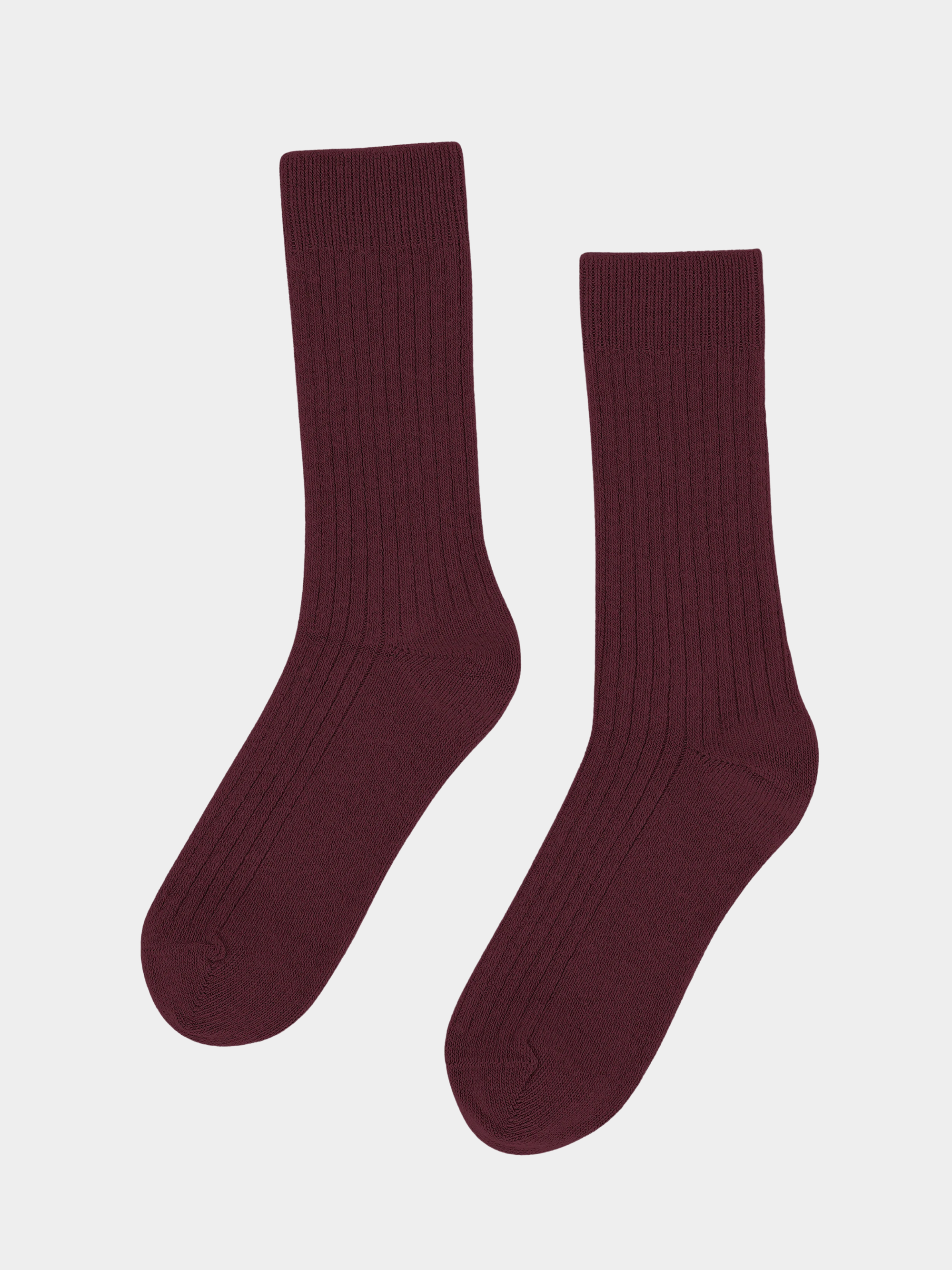 Merino Wool Blend Sock Oxblood Red