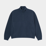 Ivan Half Zip Sweatshirt Grey Blue