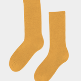 Organic Active Sock Burned Yellow
