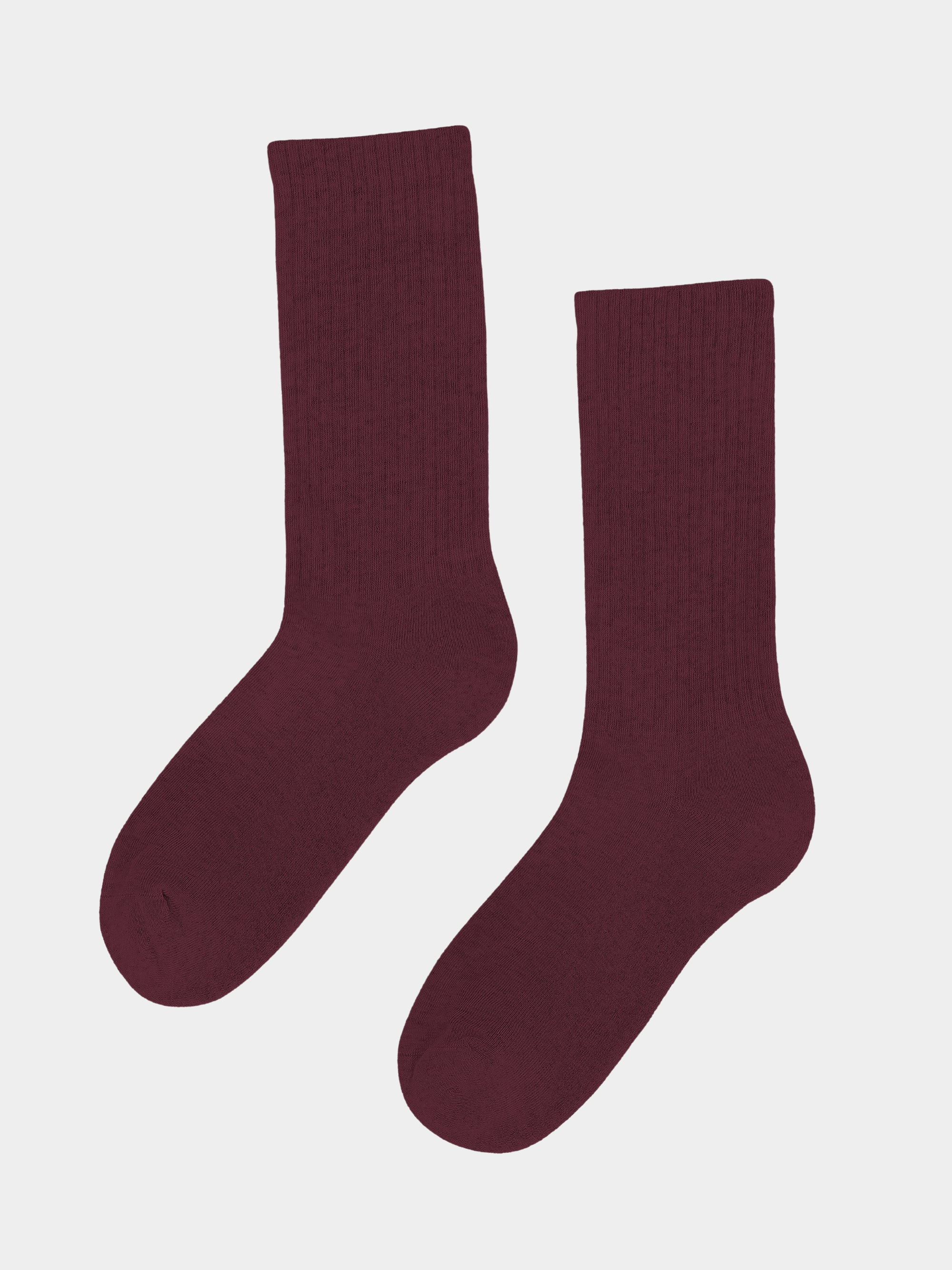 Organic Active Sock Oxblood Red