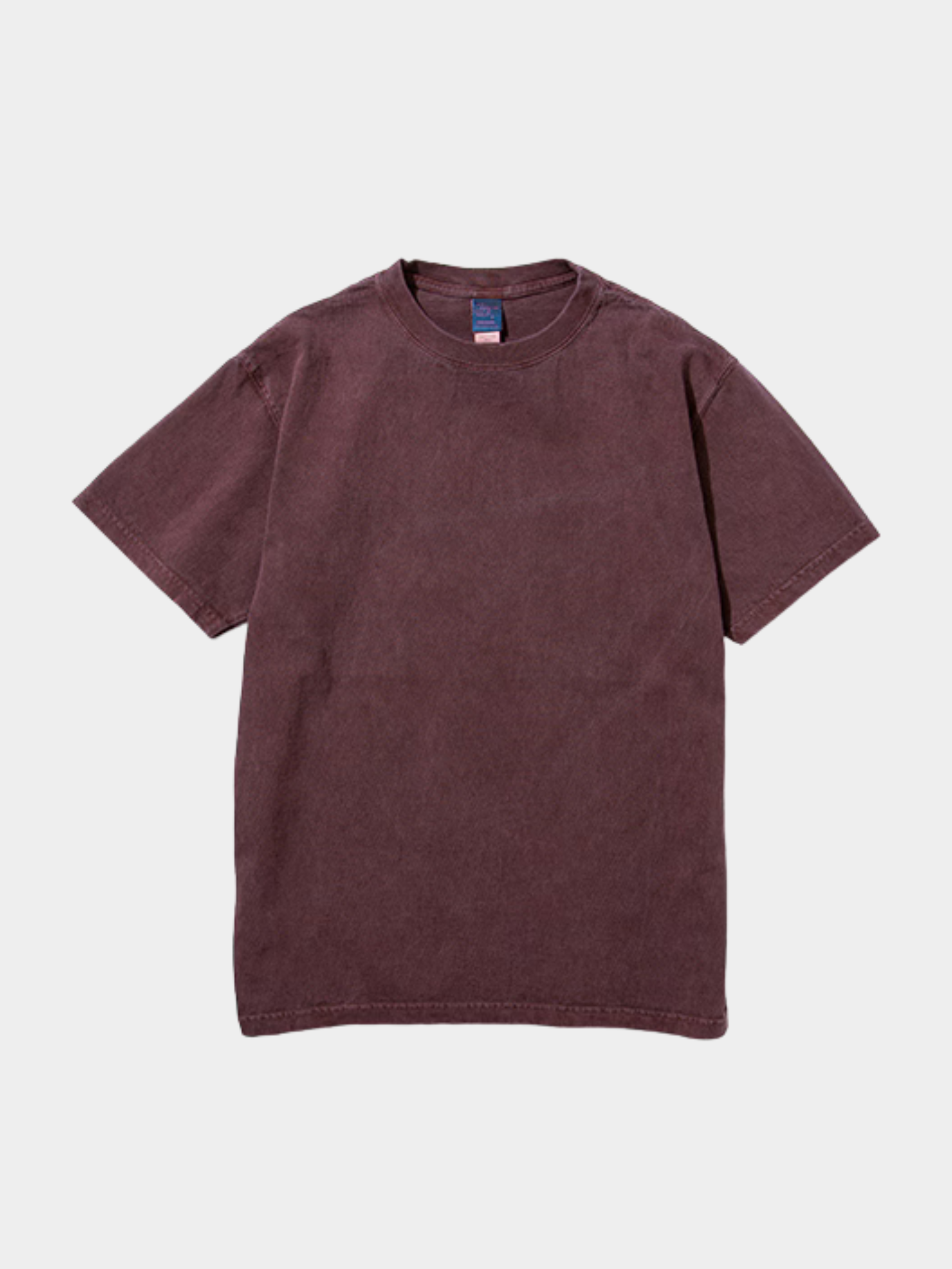 Short-Sleeve Crew Neck T-Shirt Bordeaux