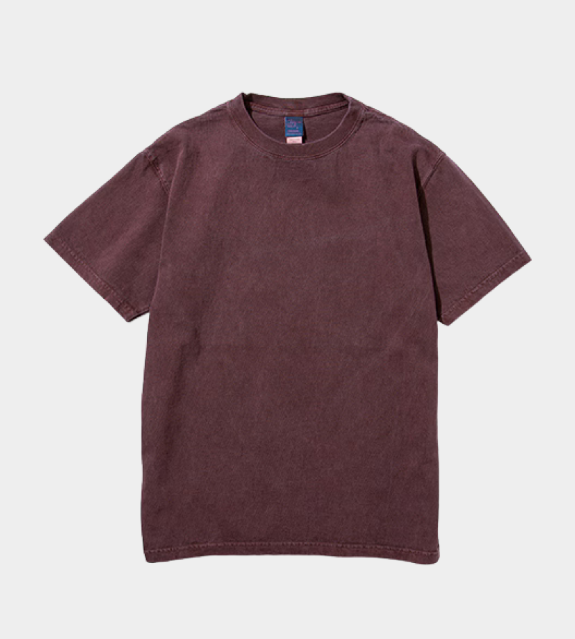 Short-Sleeve Crew Neck T-Shirt Bordeaux