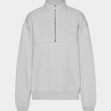Organic Quarter Zip Faded Grey