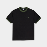 Ringer Tee Black / Uniform Green