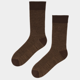 Ribflip Socks Dark Brown