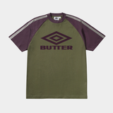 Diamond Logo Raglan Tee Army / Eggplant