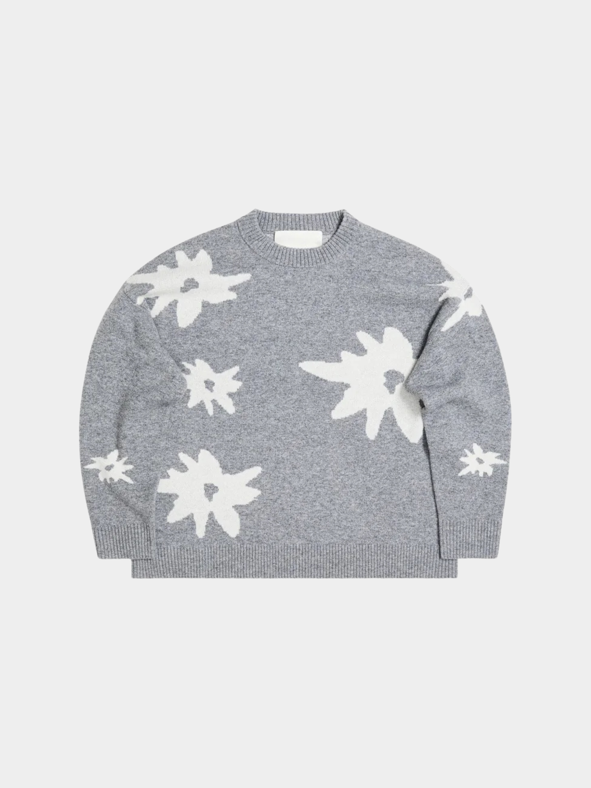 Edelweiss Flower Knit - Grey Melange