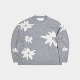 Edelweiss Flower Knit - Grey Melange