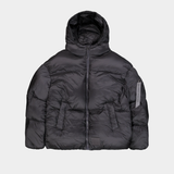 Cloud Puffer Bomber Winter Jacket Vintage Grey