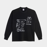 LS Tee | On Repeat - Silver Black