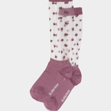 Short Heart Mesh Socks Dusty Rose