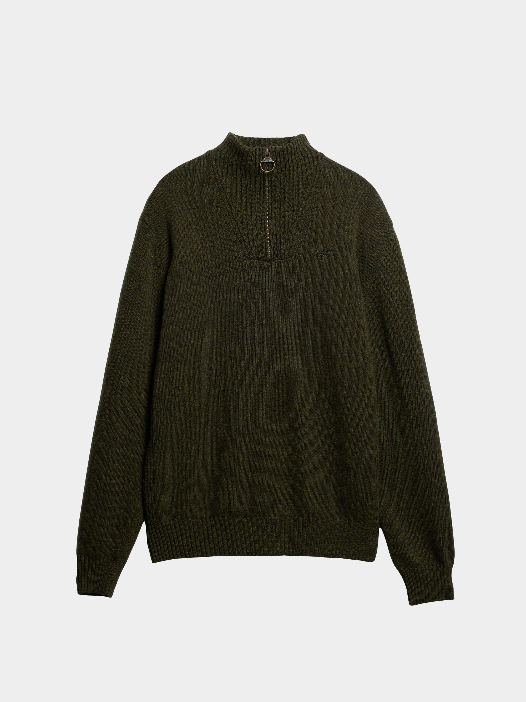 Essential Quarter-Zip Jumper Seaweed