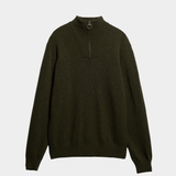 Essential Quarter-Zip Jumper Seaweed