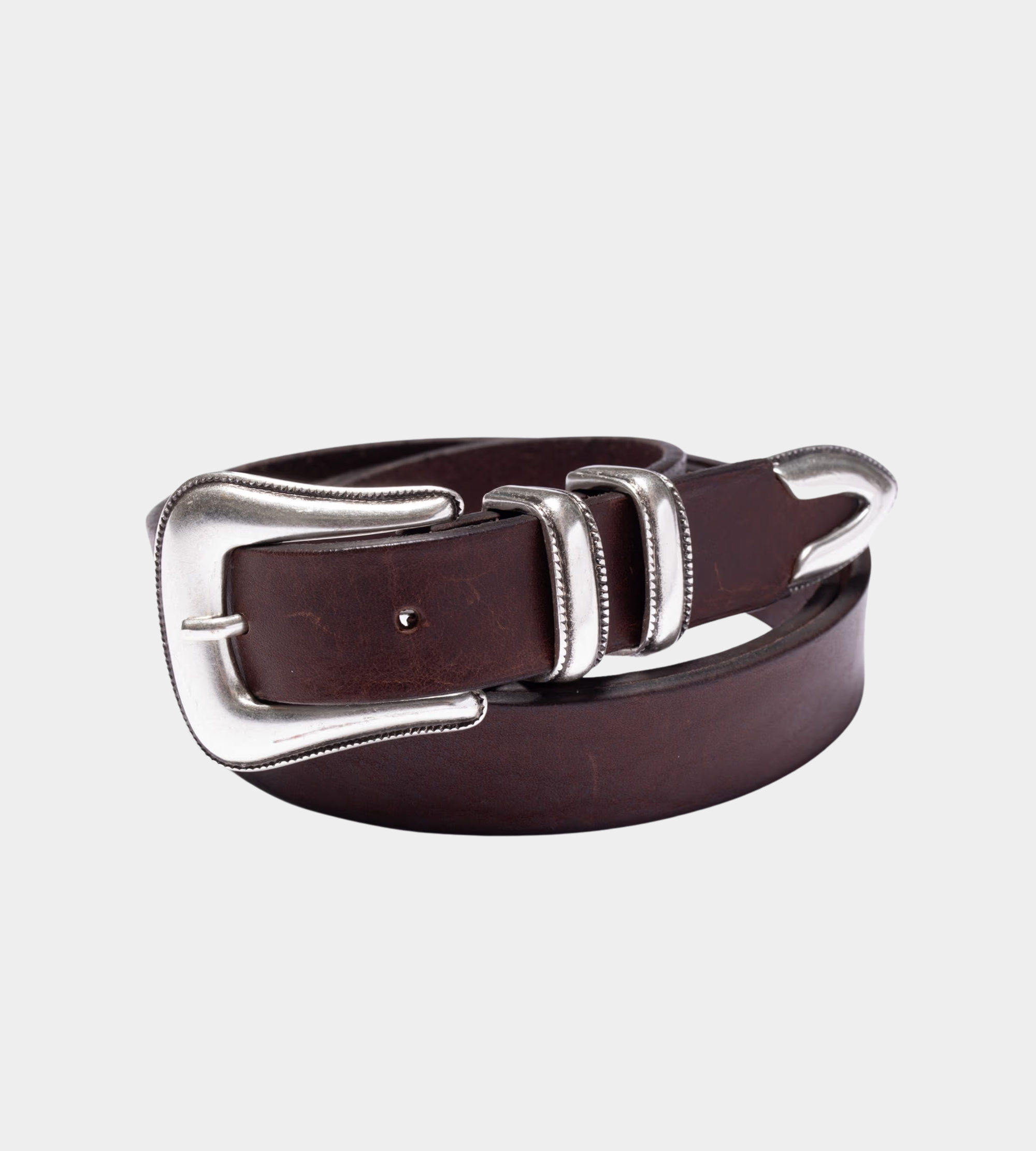 Western Silver Belt Dark Brown