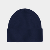 Merino Wool Beanie Marine Blue