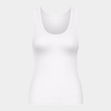 Rib Tank Top Optical White