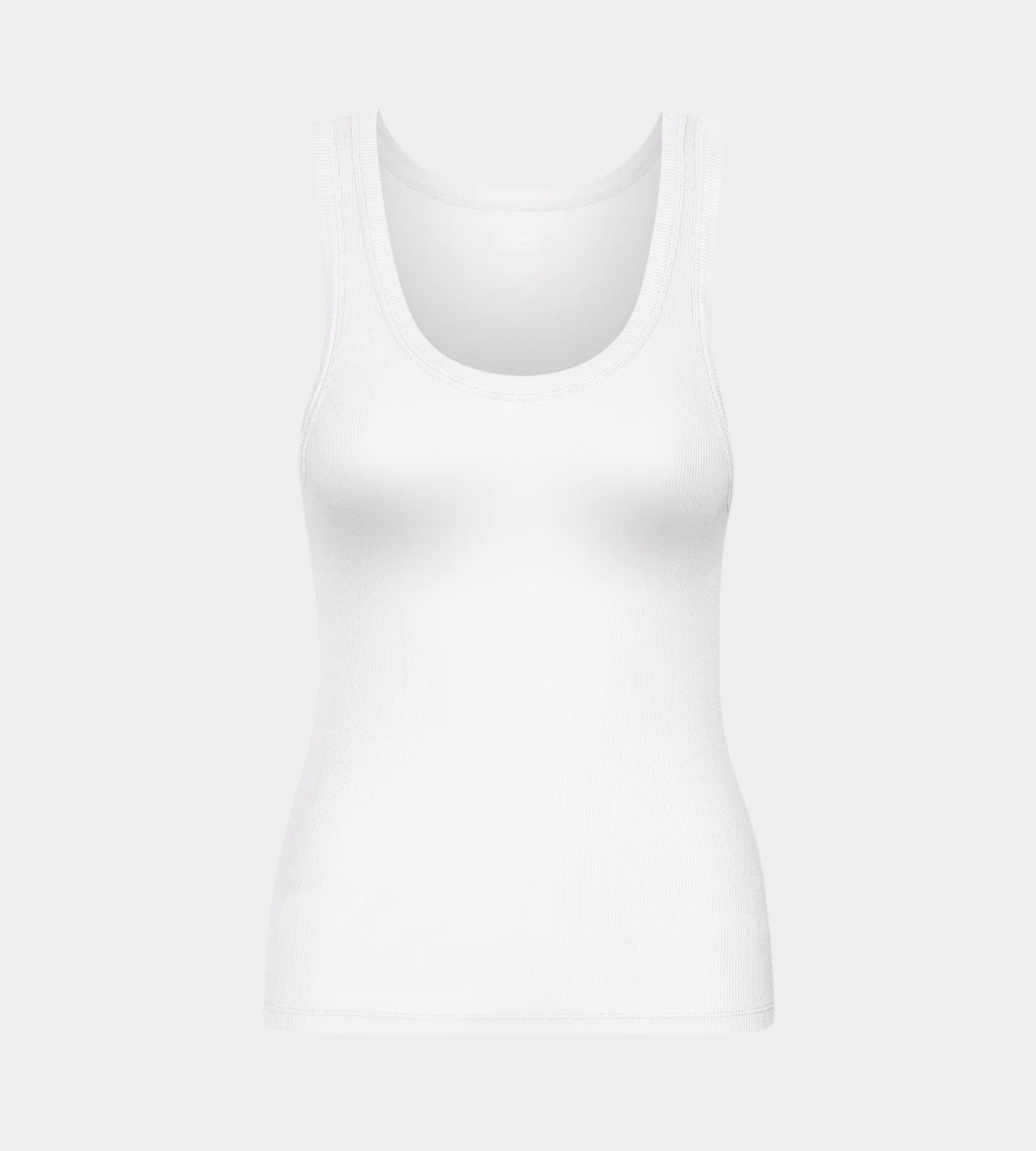 Rib Tank Top Optical White