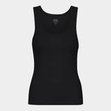 Rib Tank Top Deep Black