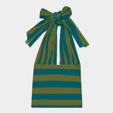 Isa Green Stripe Top