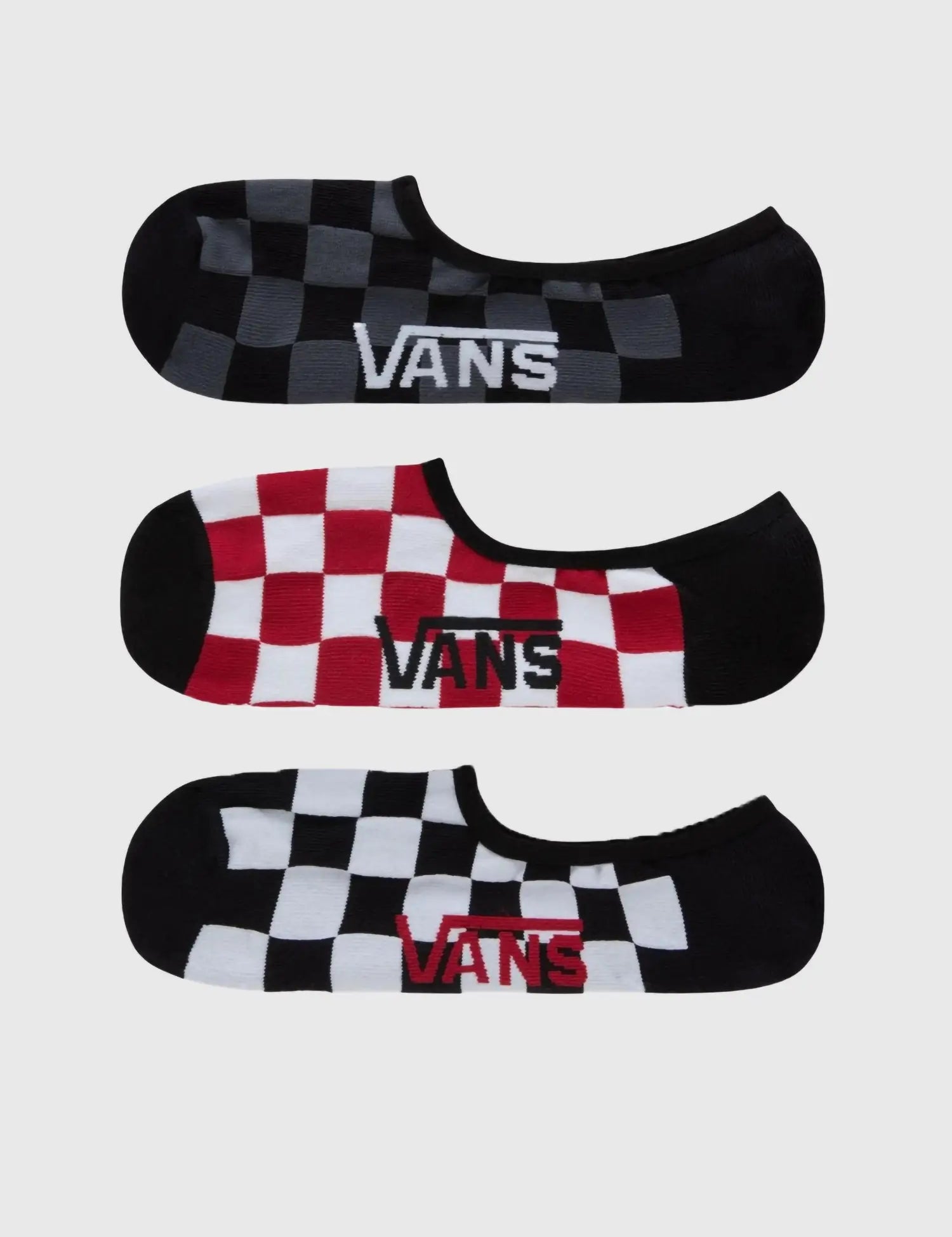 Kojinės Vans Classic No Show White/Black 3 poros