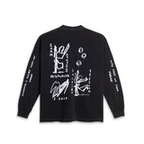 LS Tee | On Repeat - Silver Black