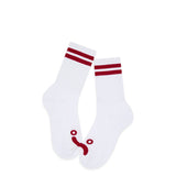 Happy Sad Socks White/Red