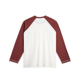 Stevie LS Tee - Ivory/Wine