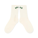 Large Rib Socks Cloud White