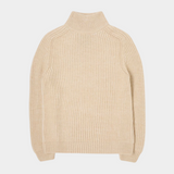EDWIN RONI HIGH COLLAR SWEATER BEIGE