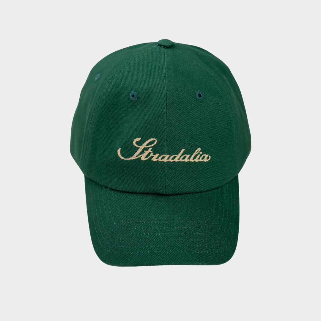 STRADALIA SCRIPT GREEN HAT