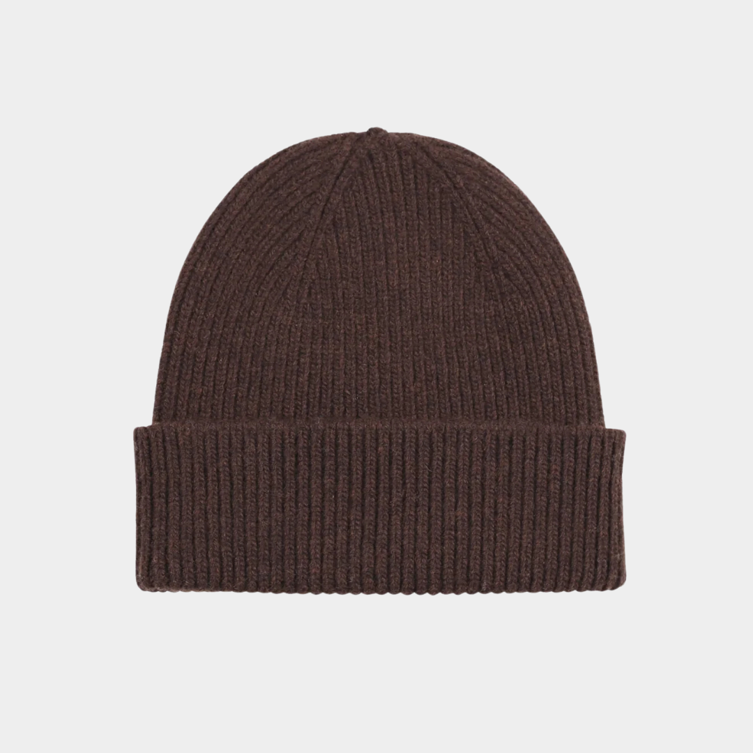 Merino Wool Beanie Coffee Brown