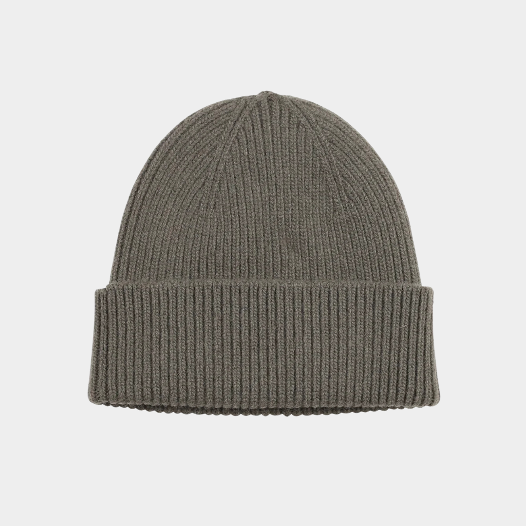 Merino Wool Beanie Dusty Olive