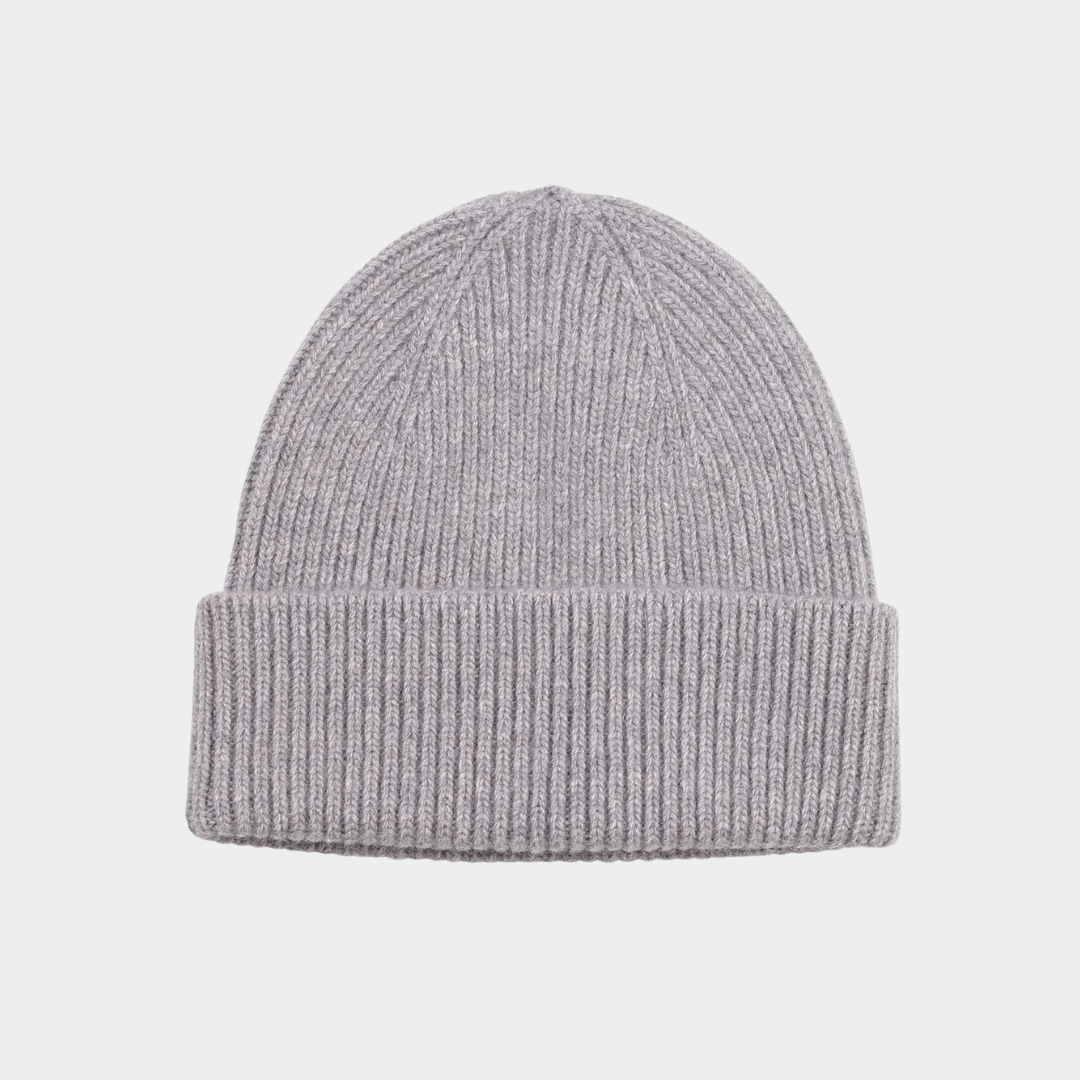 Merino Wool Beanie Heather Grey