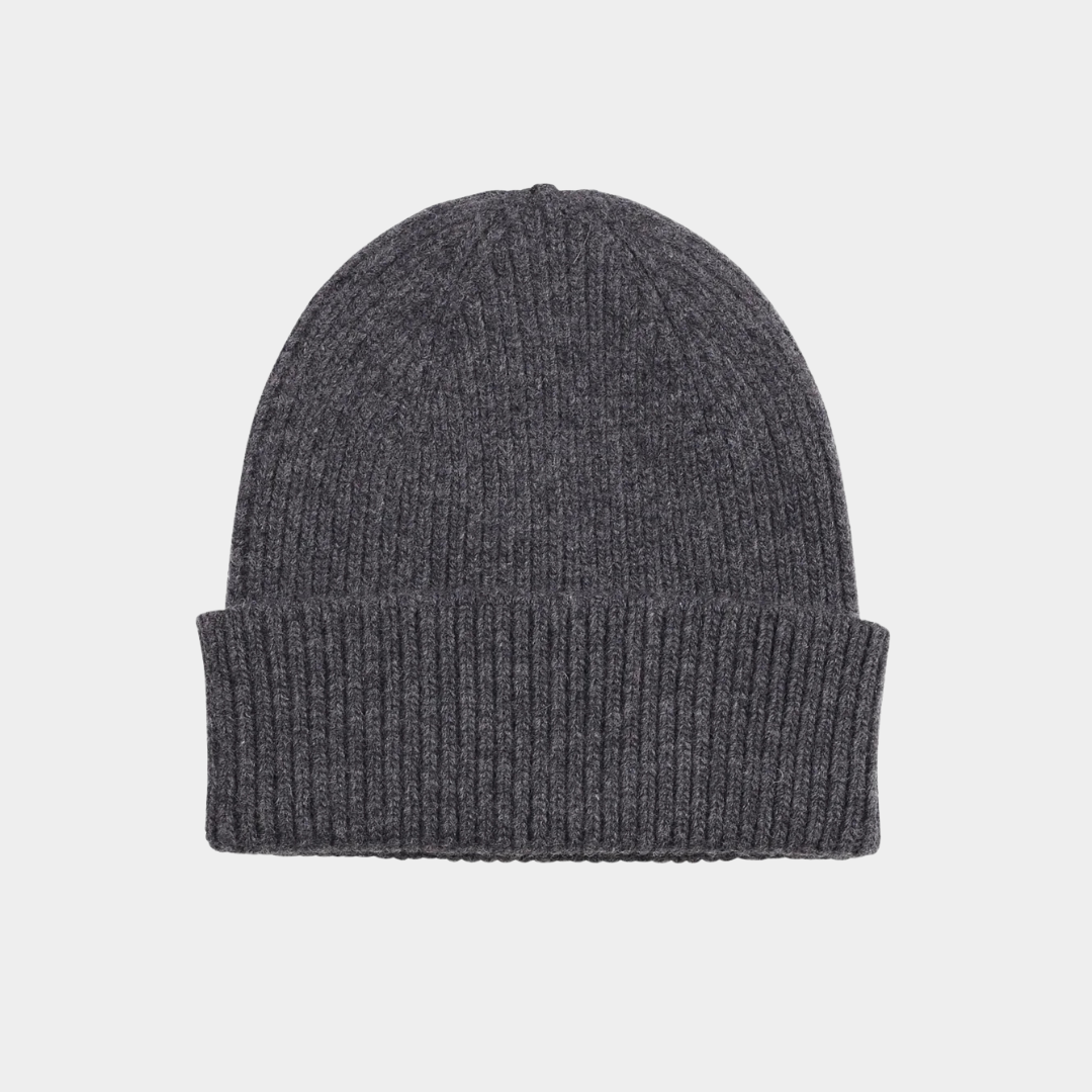 Merino Wool Beanie Lava Grey