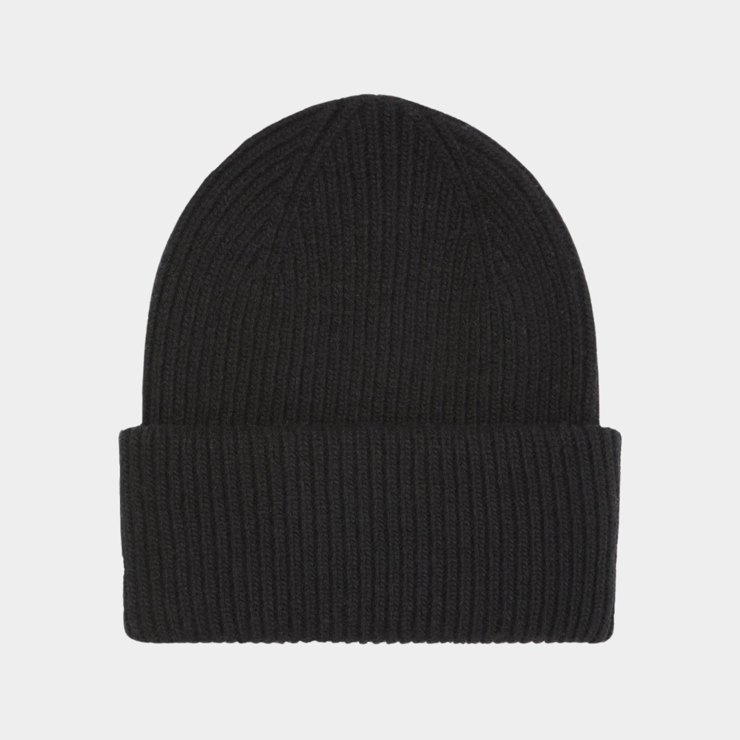 Merino Wool Hat Deep Black