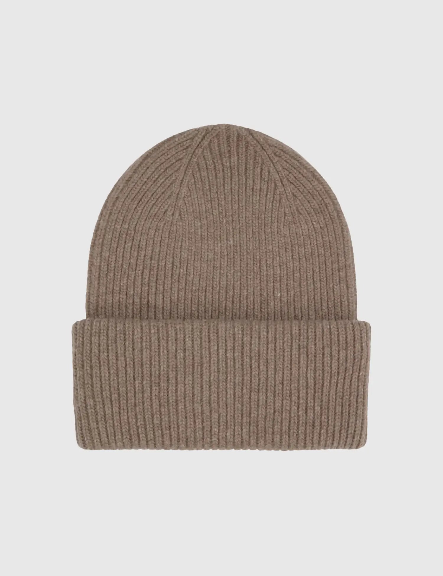 Merino Wool Hat Warm Taupe