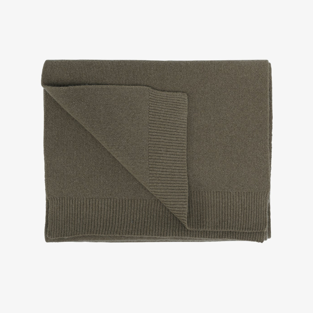 Merino Wool Scarf Dusty Olive