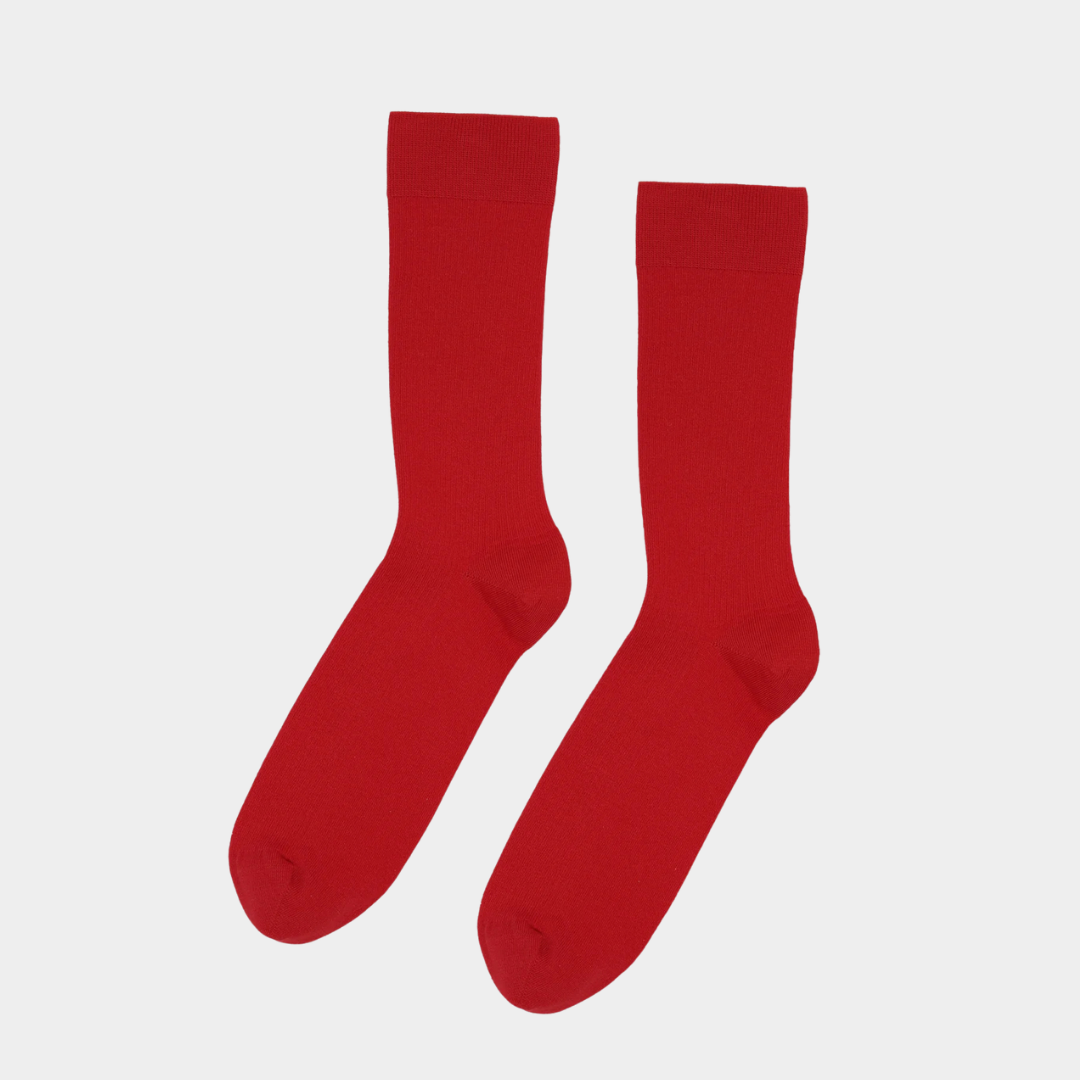 Classic Organic Sock Scarlet Red